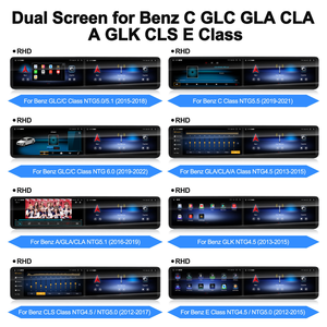 NaviHua para Benz Serie C GLC A CLA GLA GLK CLS Clase E, Nueva Radio de Auto Android con Pantalla Dual, Multimedia, Carplay, Auto Estéreo, GPS, DSP - Product Image 2