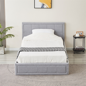 Disponibile a Basso Prezzo, Letto Morbido Queen/Double Size con Struttura Imbottita in Tessuto, Arredamento per Casa e Appartamento con Design Personalizzabile - Product Image 3