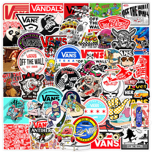 50 Pezzi <span class=keywords><strong>Adesivi</strong></span> Graffiti alla Moda del Marchio Vans, Etichette Decorative per Valigie, Laptop, Chitarre, Caschi, Skateboard, <span class=keywords><strong>Adesivi</strong></span> Impermeabili - Product Image 1