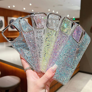 Funda de lujo Bling Epoxy Gradation Glitter Resin <span class=keywords><strong>para</strong></span> teléfono móvil <span class=keywords><strong>para</strong></span> <span class=keywords><strong>iPhone</strong></span> 11 12 13 14 15 16 Pro Max Woman Funda protectora a prueba de golpes - Product Image 5