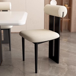 <span class=keywords><strong>Chaise</strong></span> <span class=keywords><strong>de</strong></span> <span class=keywords><strong>salle</strong></span> <span class=keywords><strong>à</strong></span> <span class=keywords><strong>manger</strong></span> ergonomique capitonnée <span class=keywords><strong>de</strong></span> style scandinave moderne en <span class=keywords><strong>noir</strong></span> pour appartement avec 8 chaises - Product Image 2