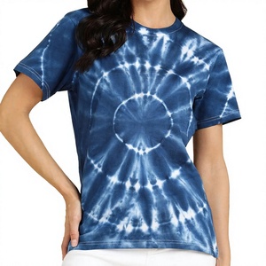 Camiseta Tie-Dye para Mujer, Nueva Colección 2026, con Logotipo Personalizado, Algodón/Felpa, Secado Rápido, Transpirable, Primavera/Verano - Product Image 1