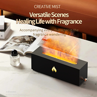 Diffuseur d'aromathérapie à flamme colorée, humidificateur à effet de flamme de cheminée pour la maison et le bureau