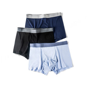 Micromodal sous-vêtement 100s homme slips sans couture jambe courte hommes caleçons respirant sans étiquette Micro Modal sous-vêtement Boxer pour hommes - Product Image 1