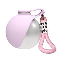 Bol pliable en silicone pour chien d'extérieur, nouvelle gourde portable en acier inoxydable 304 avec crochet de suspension