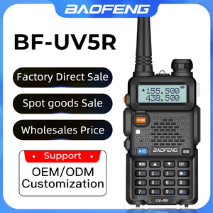 วิทยุสื่อสาร Baofeng UV5R ขายตรงจากโรงงาน วิทยุสื่อสารแบบสองทาง ระยะไกล ระบบอนาล็อก VHF UHF คลื่นความถี่คู่ - Product Image 2