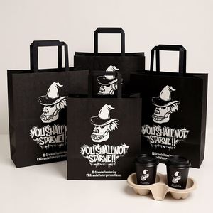 Bolsas de Café Ecológicas Clásicas de Papel Kraft Marrón con Asas Impresas en Flexografía, Empaque Grueso Personalizable para Café, Té y Cerveza - Product Image 6