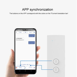 2019 Amazon Venta caliente T6 portátil inteligente de dos vías en tiempo Real 40 intérprete de lenguaje de traductor de voz - Product Image 5
