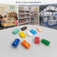 Prix d'usine – Emballage individuel de bonbons – Argile à modeler à l'air libre – Couleur unique – Petite pochette – Kit de jouets de modelage DIY pour enfants