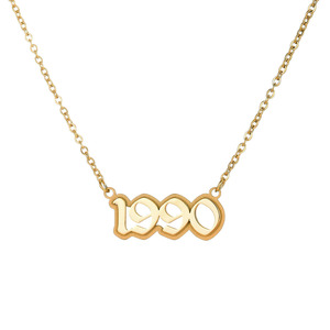 Aangepaste Dubbellaagse Matte Achtergrond Naam Ketting Modieuze Kettingen Sieraden - Product Image 5