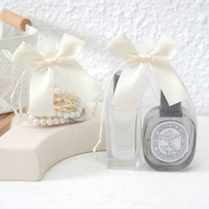 Stock DIY Transparent Organza Bag Recyclable Jewelry Packaging for Rings and Wedding Candy Bowknot Style <b>Gift</b> Storage - Product Image 4