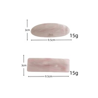 Pince à cheveux automatique à ressort grande en acétate de cellulose écaille de tortue, barrette vierge, attache-queue de cheval, bijou de cheveux, pinces à cheveux