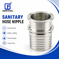 Adaptateur de Tuyau à Collier Haute Pression QINFENG 2 Pouces en Acier Inoxydable Sanitaire Forgé de Qualité Supérieure SS316L SS304 de Grade Alimentaire