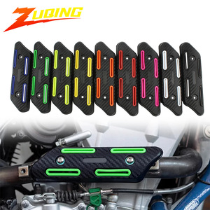 Protector Térmico para Tubo de Escape Zuqing ME107, Cubierta de Aislamiento Térmico de Fibra de Carbono para Motocicletas Todoterreno - Product Image 1