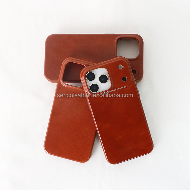 Full-Grain Cowhide Leather Phone Case - Customizable Soft Touch Phone Accessories Wholesale OEM/ODM