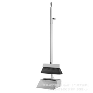 ชุดไม้กวาดและที่โกยผงสแตนเลสพับได้แบบพกพาสำหรับทำความสะอาดบ้าน - Product Image 1
