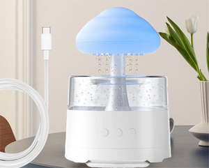 Máy tạo độ ẩm siêu âm USB Type-C công suất 0.5-1L mát sương 7-màu ánh sáng ban đêm di động bàn hương thơm khuếch tán - Product Image 1