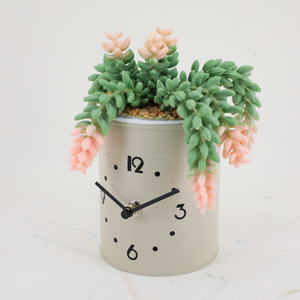 Horloge murale 2023 style simple avec pot de fleurs intégré, idéale pour la maison et le bureau - Product Image 6