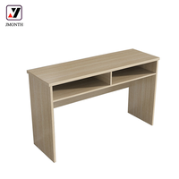 Bureau d'étudiant modulaire en panneaux de bois modernes Jmonth pour 3 personnes, taille personnalisable, panneau mélaminé E1 MFC