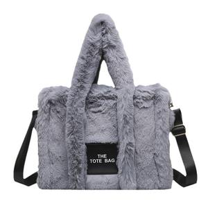 Sac fourre-tout tendance en fausse fourrure grande taille pour femme, style coréen, sac à bandoulière en peluche pour <span class=keywords><strong>l</strong></span>'<span class=keywords><strong>automne</strong></span> et <span class=keywords><strong>l</strong></span>'hiver - Product Image 1