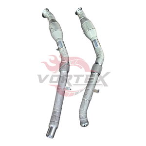 ท่อลดไอเสีย Mercedes-Benz GLE43 AMG W166 3.0T 2016-2019 304สแตนเลสกระจกขัดเงา - Product Image 6