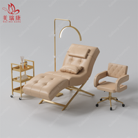 Nouveau modèle S : Lit de beauté ergonomique, chaise longue, lit de tatouage, avec tête réglable