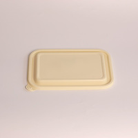 Boîtes à déjeuner carrées jetables en amidon de maïs écologiques chinoises avec logo couleur personnalisé pour les pâtes et les nouilles