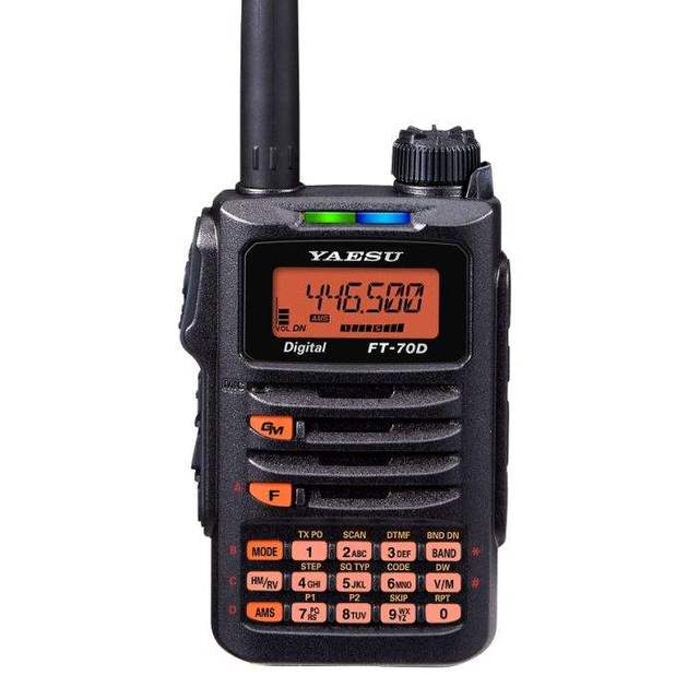 Wholesale Original Yaesu FT-70DR Walkie Talkie Yaesu FT-70DR 5W C4FM_144_430MHz Dual Band Digital Handheld Transceiver Walkie
