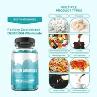 HDK OEM ODM Gummies à la biotine 12000mcg Vegan Sans sucre Croissance des cheveux Renforcement des ongles Soutien articulaire Complément beauté