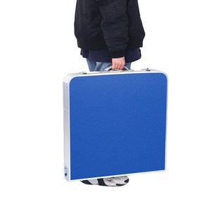 Bộ Bàn Bóng Bàn Nhỏ Gọn Cầm Tay Bằng Hợp Kim Nhôm Trong Nhà Và Ngoài Trời Bao Gồm Vợt/Lưới Bàn Gấp Đa Năng - Product Image 4