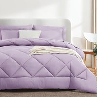 Ensemble de couette de luxe moderne et doux pour lit Queen Size, 7 pièces, avec édredons toutes saisons, draps, taies d'oreiller et housses de coussin inclus