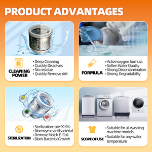 Offre Spéciale : 24 Comprimés – Formule au <span class=keywords><strong>Bicarbonate</strong></span> <span class=keywords><strong>de</strong></span> <span class=keywords><strong>Soude</strong></span> pour Nettoyage Puissant et Approfondi – Nettoyant pour <span class=keywords><strong>Lave</strong></span>-<span class=keywords><strong>linge</strong></span> – Stockage d'un an – Usage Domestique - Product Image 4