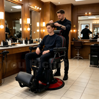 Fauteuil de Barbier Hydraulique Robuste, Vente en Gros, Logo Personnalisé, Inclinable, Mobilier de Salon de Luxe pour Institut de Beauté et Spa, Certifié CE