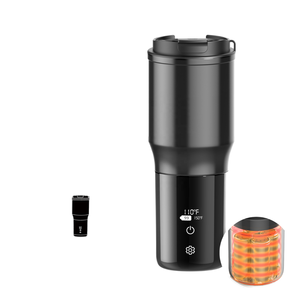Mug de voyage à contrôle de température chauffé par capteur, isolation thermique de 12 à 24 heures, acier inoxydable, adapté à une utilisation en extérieur - Product Image 1