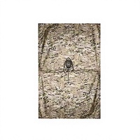 Poncho de pluie camouflage à capuche en polyester ripstop 210T PU pour hommes, randonnée et camping en plein air, logo personnalisé, ISO CE