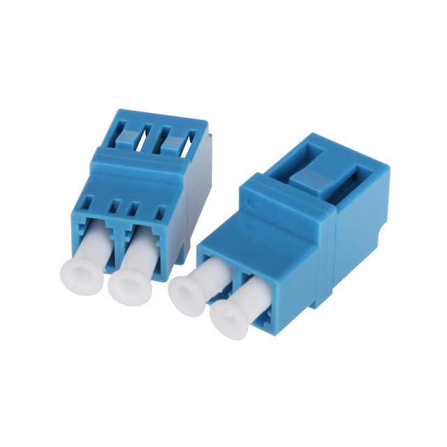 LC Duplex Fiber Optic Adapter Coupler LC/UPC-LC/UPC Indoor Single Mode SM DX FTTH Optical Fiber Adapter