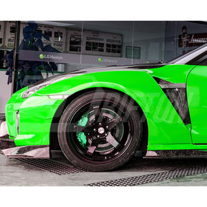 VRS 18 Ver. Aile avant style carbone partiel avec extension de pare-chocs pour Nissan R35 GTR 2017-2023 - Product Image 2