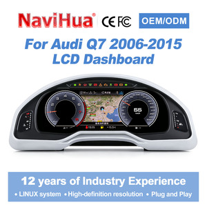 แผงหน้าปัด LCD NaviHua ดีไซน์ใหม่สำหรับ Audi Q7 ปี 2006-2015 รองรับ CarPlay อัพเกรดมาตรวัดความเร็ว จอแสดงผลระบบ Linux แบบเสียบใช้งานได้ทันที - Product Image 1
