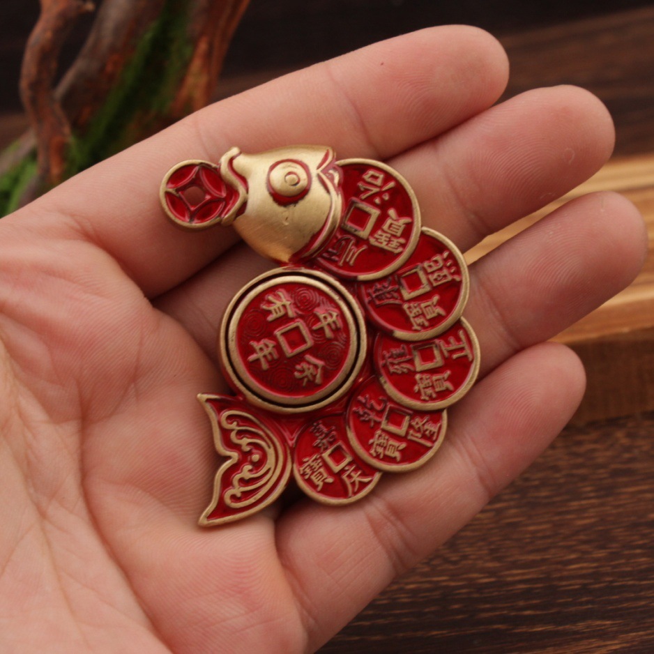 Red Oil Five Emperor Coin Fish Spin