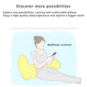 Almohada de maternidad ergonómica con espuma de memoria-Soporte de <span class=keywords><strong>embarazo</strong></span> de cuerpo completo para aliviar <span class=keywords><strong>el</strong></span> <span class=keywords><strong>dolor</strong></span> de espalda, almohada de lactancia y juego de tumbona para bebés - Product Image 5