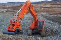 Compacteur hydraulique vibrant EDDIE FCV02 pour excavatrices de 1 à 3 tonnes