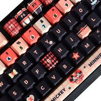 Jolies touches de clavier en PBT avec sublimation par transfert thermique, 129 touches, profil Cherry pour interrupteurs Mx, clavier mécanique 61/64/68/104/108