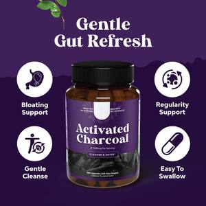 Meilleures capsules de <span class=keywords><strong>charbon</strong></span> actif à la noix de coco de qualité alimentaire <span class=keywords><strong>pour</strong></span> une cure de désintoxication de l'<span class=keywords><strong>estomac</strong></span> et du corps Emballage de bouteilles de service OEM - Product Image 3