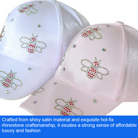 RongGuang Venta al por mayor Moda Impreso Diamantes de imitación Gorra de béisbol Moda brillante Gorra deportiva para Mujeres Hombres Actividades al aire libre