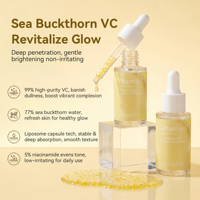 Sérum à la vitamine C en marque privée, sérum éclaircissant et blanchissant à la niacinamide organique, capsules de vitamine C profondes
