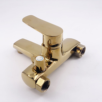 Mitigeur thermostatique mural ITALOMIX Gold pour bain et douche, en alliage de zinc, à poignée unique, eau chaude et froide, avec valve en céramique