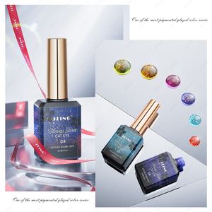 JTING Collection de Gels Effet Œil de Chat 6 Couleurs Flower Secret, Graphiques Magnétiques, Effet Fort, Paillettes Réfléchissantes, Vernis à Ongles Gel Effet Œil de Chat - Product Image 5