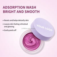 Masque facial en gel peel-off à la lavande, marque privée, élimine la saleté, équilibre le sébum, purifie, rafraîchit, convient à tous les types de peau