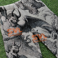 Vente en gros de pantalons et pantalons pour hommes vêtements de tapisserie tissés sur mesure pantalons à jambes droites de style hip pop à quantité minimale de commande bas pour hommes