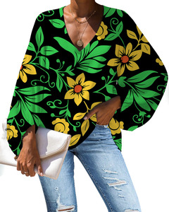 <span class=keywords><strong>Blusa</strong></span> de mujer 2025, ropa elegante para discoteca, Tops únicos con estampado de gato de Cactus encantador, blusas de mujer, ropa personalizada, Tops de <span class=keywords><strong>manga</strong></span> abullonada - Product Image 4